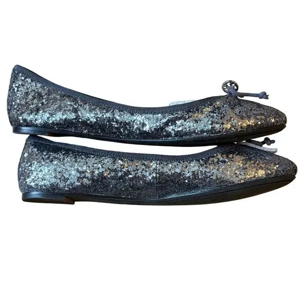 Tory Burch Silver Loafers Elegant Flats New Never Worn - Picture 3 of 5